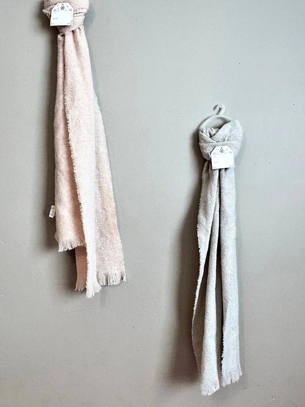 Two-Scarf Set in Pink & White NWT
